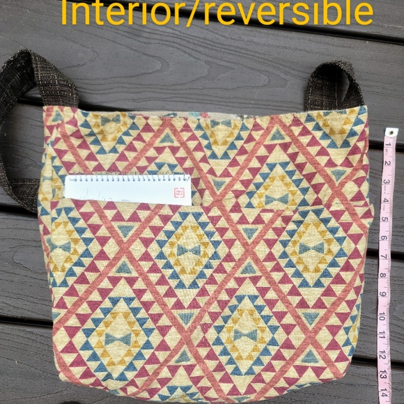 Hand crafted bag reversible. - Picture 5 of 7